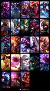 LOL BR, PRATA V , 57 CHAMPS , 23 SKINS - League of Legends