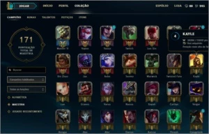 LOL BR, PRATA V , 57 CHAMPS , 23 SKINS - League of Legends