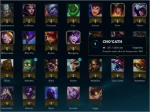 LOL BR, PRATA V , 57 CHAMPS , 23 SKINS - League of Legends
