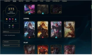 Conta do lol cheio de skin - League of Legends