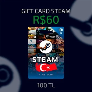 Desapego Games - Gift Cards > Giftcard Steam Turca - 20 TL
