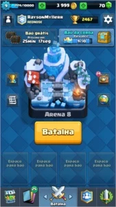 Conta Clash Royale LVL 9/ ARENA 8/ 3 LENDARIAS