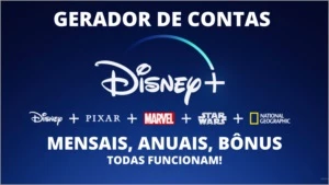 Gerador de contas - Disney+ - Softwares e Licenças