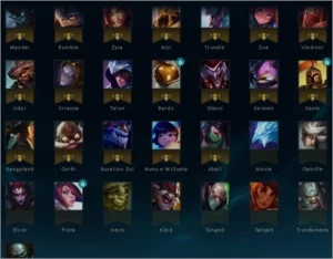 Conta LoL NV96, Ouro 2, 66 skins, Todos os Personagens. - League of Legends