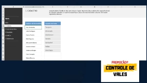 Planilha Controle de Vales Editável - Outros