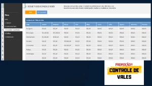 Planilha Controle de Vales Editável - Outros