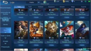 CONTA MOBILE LEGENDS LENDÁRIO