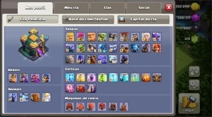 CV 14/TH 14 6 CONTRUTORES SEMI FULL - Clash of Clans
