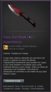 Faca Gut Hook (★) | Autotrônica - Counter Strike CS
