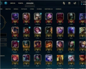 Conta Desafiante 71 Champions 25 skins - League of Legends LOL