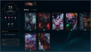 Conta Desafiante 71 Champions 25 skins - League of Legends LOL