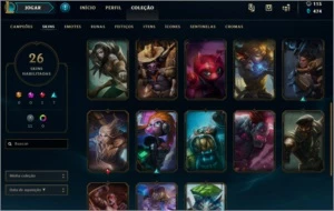 Conta Desafiante 71 Champions 25 skins - League of Legends LOL