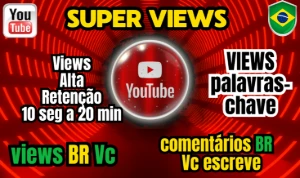 🎯 Views no YouTube: Retenção Alta, SEO, Shorts e Público BR - Social Media