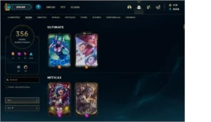 Conta LoL gold 1 platina ultima season - League of Legends