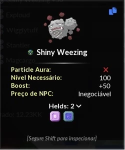 Sh Weezing +50 Defense T4 / Ghost T3 Janguru Ball - Lunar - PokeXGames PXG