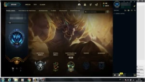 CONTA COM 90 SKINS E QUASE TODOS OS CHAMP - League of Legends LOL