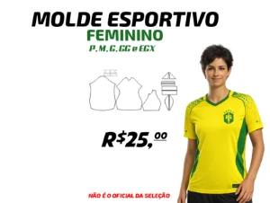Molde De Camisa Esportiva Feminina