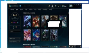 conta 146skins 3ultimates,1mitica,9lendarias,37epicas - League of Legends LOL