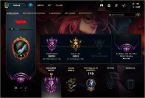 Conta mestre - League of Legends LOL