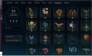Conta League of Legends Platina 4, Todos Champs, 210 Skins LOL
