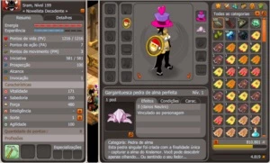 Sram level 199/54%/+Panda 189 cra 167/osa167 (SPIRITIA - Dofus