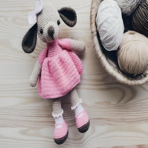 Receita em PDF - Cachorrinha Eva Amigurumi