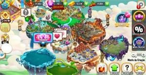 Conta Dragon City nível 56, 6 ilhas, 3 heróicos, 24 lendario - Dragon City Mobile