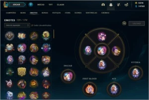 355 Skins - 5278 De RP - Platina 2 - League of Legends LOL