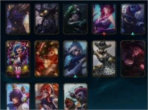 Conta - Ouro 2 - Nick Unico - 47 Campeões - 13 skins - League of Legends LOL