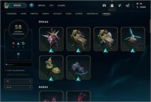 Conta Diamante/185 skins - League of Legends LOL