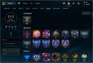 Conta Diamante/185 skins - League of Legends LOL