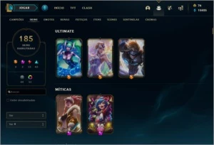 Conta Diamante/185 skins - League of Legends LOL