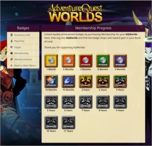 CONTA TOP AQW (AdventureQuest Worlds) DE 2011 - Adventure Quest World