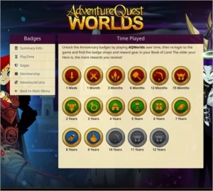 CONTA TOP AQW (AdventureQuest Worlds) DE 2011 - Adventure Quest World