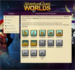 CONTA TOP AQW (AdventureQuest Worlds) DE 2011 - Adventure Quest World