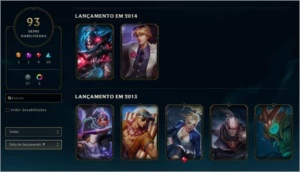 Conta League Of Legends +90 Skins barata LOL