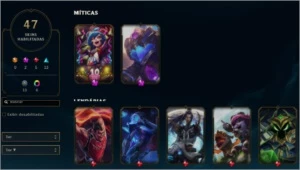 Vendo conta diamante 2, 1.6KK maestria, 47 skins - League of Legends LOL