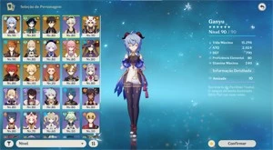 AR56 - 26 itens cinco estrelas + 5 armas do PB - Genshin Impact
