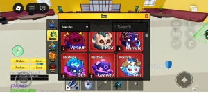 conta rara blox fruits bem antiga com várias e várias coisas - Roblox