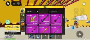 conta rara blox fruits bem antiga com várias e várias coisas - Roblox