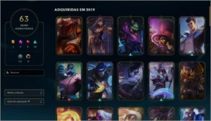 Conta Lol com 63 skin / Ouro 4 / lv 186 - League of Legends