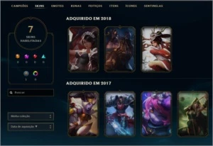 Conta lol bronze com 29 champs e 7 skins ! com email - League of Legends