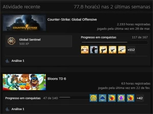 CONTA LVL 20 + PRIME - Counter Strike CS