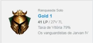 CONTA GOLD1 SMURF 75% 24K BLUE ESSENCE - League of Legends LOL