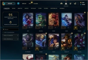 Conta PLAT 4 com RP - League of Legends LOL
