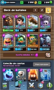 Conta Clash Royale Lv 10 (5 Lendárias) Troca De Nick