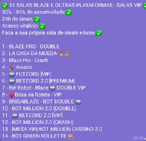 ✅ Salas Blaze E Outras Plataformas - Salas Vip ✅ - Outros