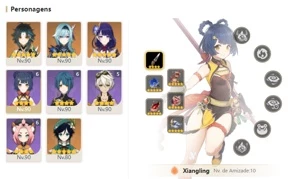 CONTA GENSHIN AR58 c/ XIAO DE LANÇA + EULA SKYWARD PRIDE E+ - Genshin Impact