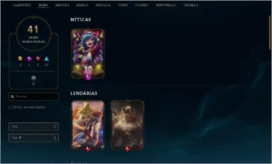 Conta de LeagueOfLegends 83 Champs e 41 skins MD10 - League of Legends LOL