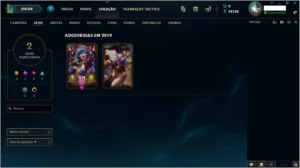 Conta lol Diamante IV em 2020, 34 mil de Essência azul; - League of Legends